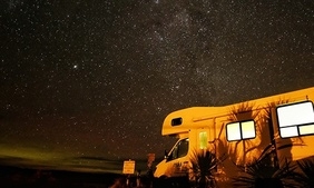 Autocamper in the night