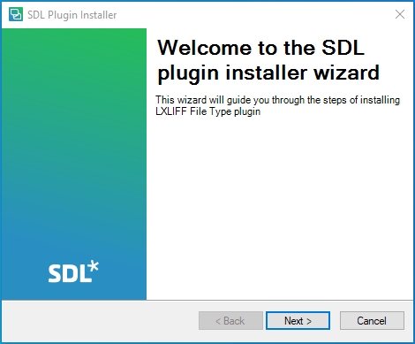 1st plugin installation screen