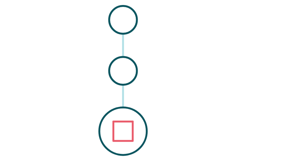 1, 2, 3-procespictogram gekleurd