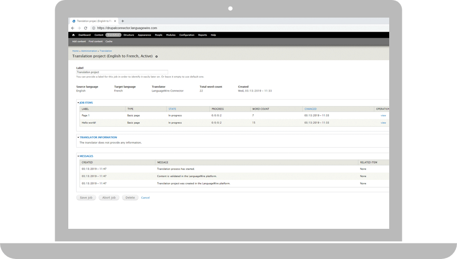 Drupal Connector