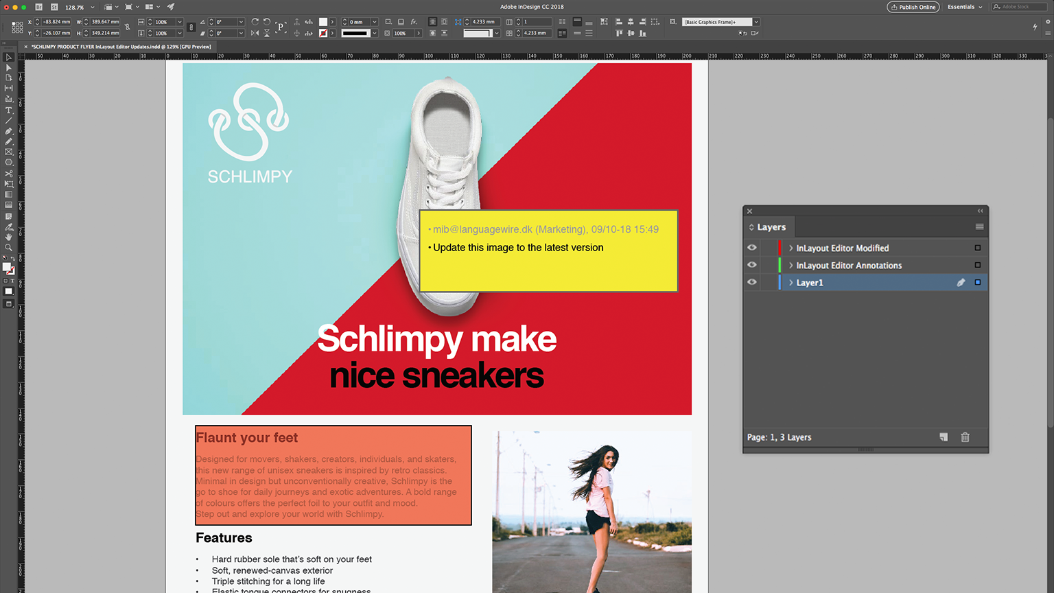 InDesign View InLayout Editor