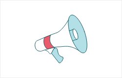 Megaphone illustration