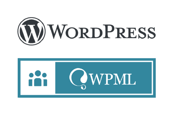 WordPress und WPML Logo